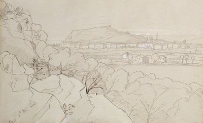 View of Nice by Edward Lear